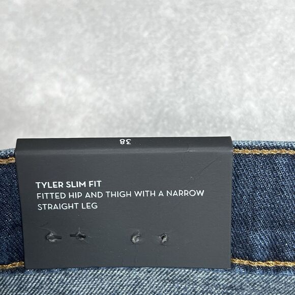 J Brand Jeans Mens 38 Black Tyler Perfect Slim Dark Rinse Cotton Blend Denim - Picture 9 of 14